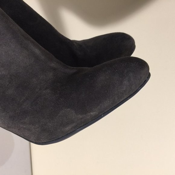 Franco Sarto Ladies Heeled Booties Size 7.5 M Boots Black Grey - Picture 13 of 16